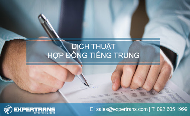 dịch thuật hợp đồng tiếng trung