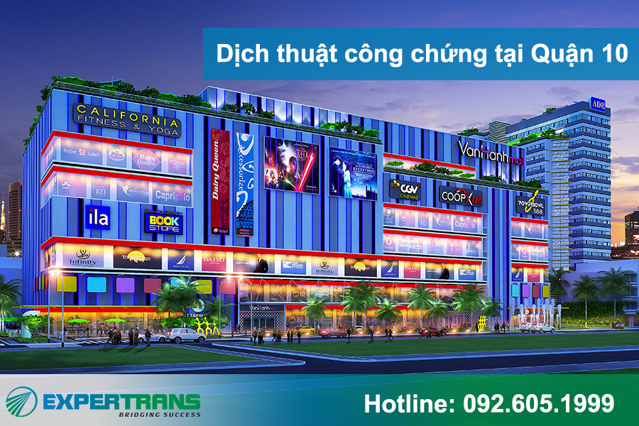 Dịch thuật công chứng quận 10