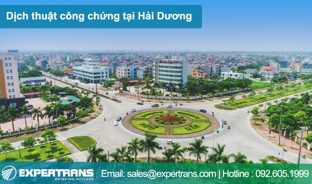 dịch thuật công chứng tại hải dương