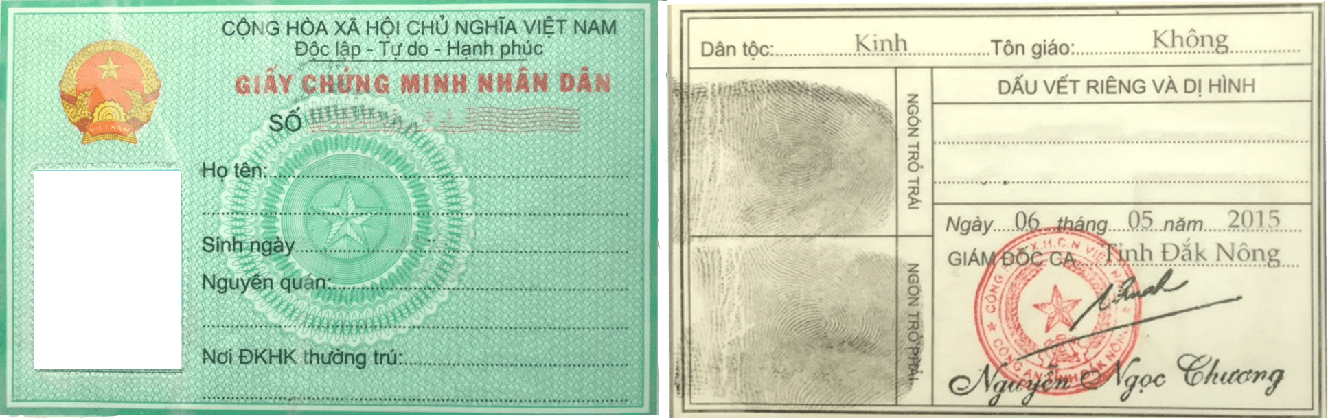 dich thuật cong chứng chứng minh nhân dân