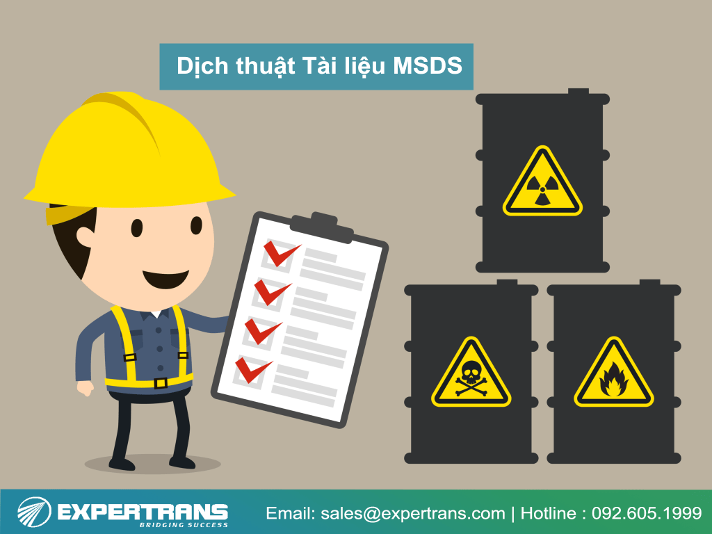 Dịch thuật tài liệu MSDS